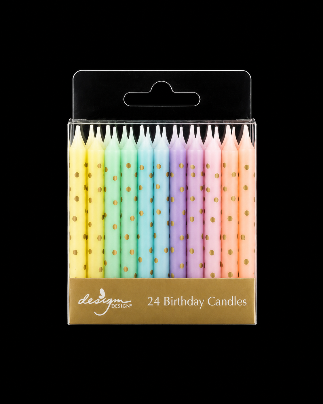 Candles ‘’Pastel Colors with Dots’’