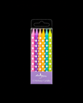 Candles ‘’Pastel with White Dots’’